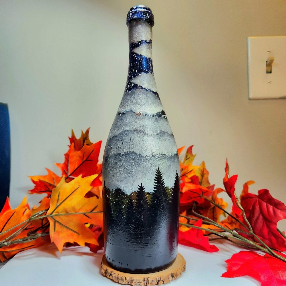 Night Sky Bottle Art